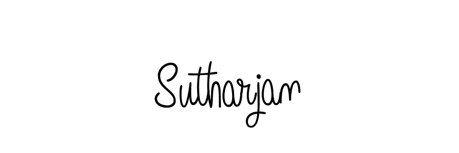 Create a beautiful signature design for name Sutharjan. With this signature (Angelique-Rose-font-FFP) fonts, you can make a handwritten signature for free. Sutharjan signature style 5 images and pictures png