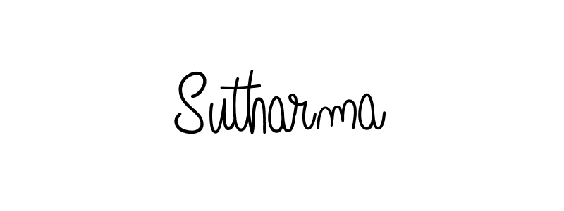 Use a signature maker to create a handwritten signature online. With this signature software, you can design (Angelique-Rose-font-FFP) your own signature for name Sutharma. Sutharma signature style 5 images and pictures png