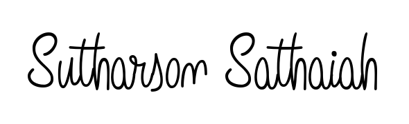 Looking for an artistic signature for Sutharson Sathaiah? The Angelique-Rose-font-FFP calligraphy style gives a sophisticated flow suitable for business cards and emails. Sutharson Sathaiah signature style 5 images and pictures png