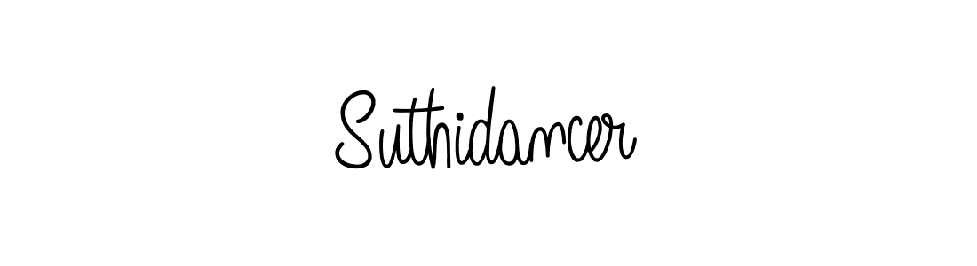 Make a beautiful signature design for name Suthidancer. With this signature (Angelique-Rose-font-FFP) style, you can create a handwritten signature for free. Suthidancer signature style 5 images and pictures png
