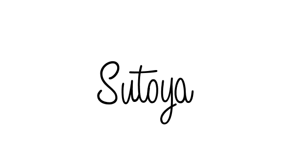 Use a signature maker to create a handwritten signature online. With this signature software, you can design (Angelique-Rose-font-FFP) your own signature for name Sutoya. Sutoya signature style 5 images and pictures png