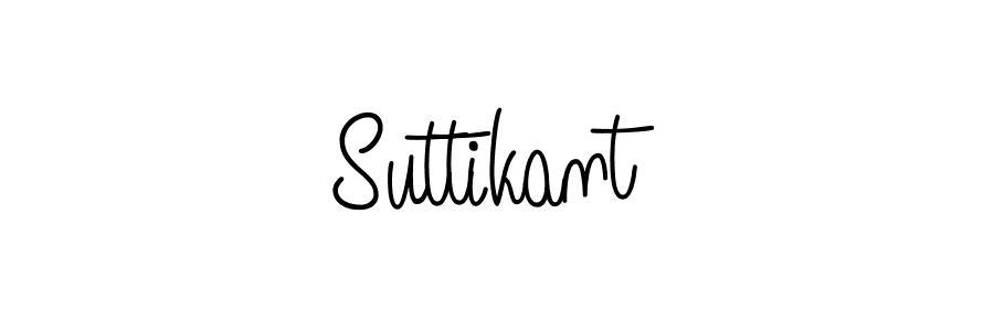 How to Draw Suttikant signature style? Angelique-Rose-font-FFP is a latest design signature styles for name Suttikant. Suttikant signature style 5 images and pictures png