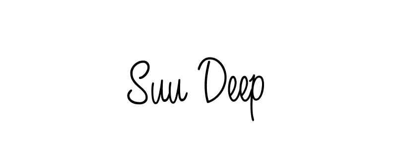 How to Draw Suu Deep signature style? Angelique-Rose-font-FFP is a latest design signature styles for name Suu Deep. Suu Deep signature style 5 images and pictures png