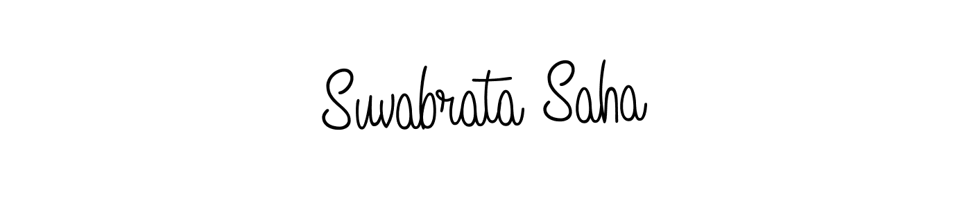 Also we have Suvabrata Saha name is the best signature style. Create professional handwritten signature collection using Angelique-Rose-font-FFP autograph style. Suvabrata Saha signature style 5 images and pictures png