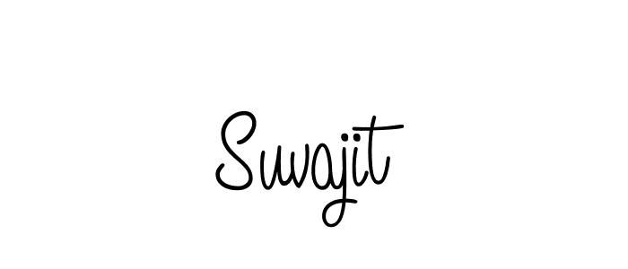 How to make Suvajit signature? Angelique-Rose-font-FFP is a professional autograph style. Create handwritten signature for Suvajit name. Suvajit signature style 5 images and pictures png