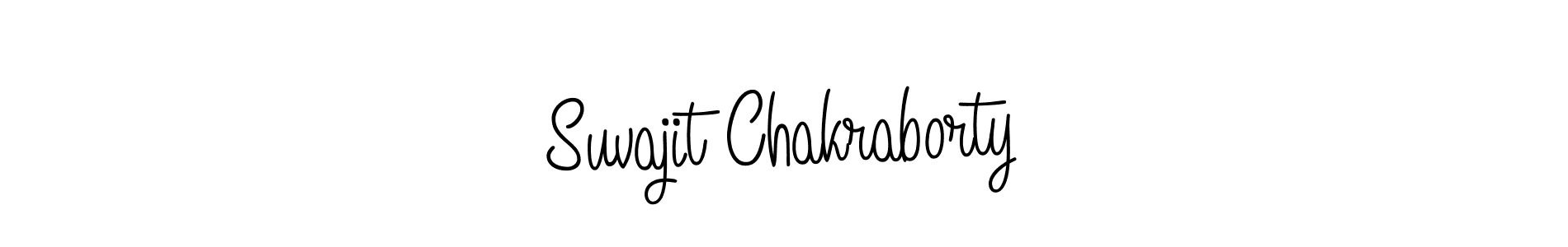 The best way (Angelique-Rose-font-FFP) to make a short signature is to pick only two or three words in your name. The name Suvajit Chakraborty include a total of six letters. For converting this name. Suvajit Chakraborty signature style 5 images and pictures png