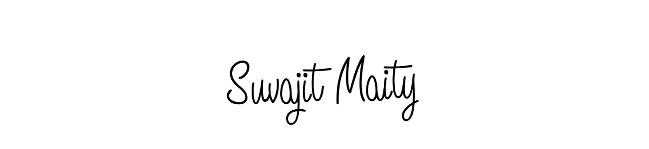 How to make Suvajit Maity signature? Angelique-Rose-font-FFP is a professional autograph style. Create handwritten signature for Suvajit Maity name. Suvajit Maity signature style 5 images and pictures png