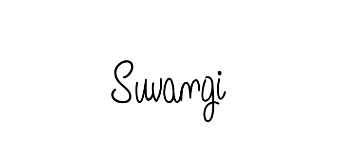 How to Draw Suvangi signature style? Angelique-Rose-font-FFP is a latest design signature styles for name Suvangi. Suvangi signature style 5 images and pictures png
