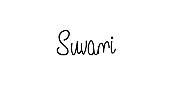 Make a beautiful signature design for name Suvani. With this signature (Angelique-Rose-font-FFP) style, you can create a handwritten signature for free. Suvani signature style 5 images and pictures png