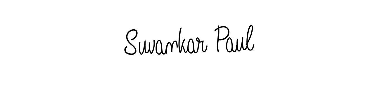 Angelique-Rose-font-FFP is a professional signature style that is perfect for those who want to add a touch of class to their signature. It is also a great choice for those who want to make their signature more unique. Get Suvankar Paul name to fancy signature for free. Suvankar Paul signature style 5 images and pictures png