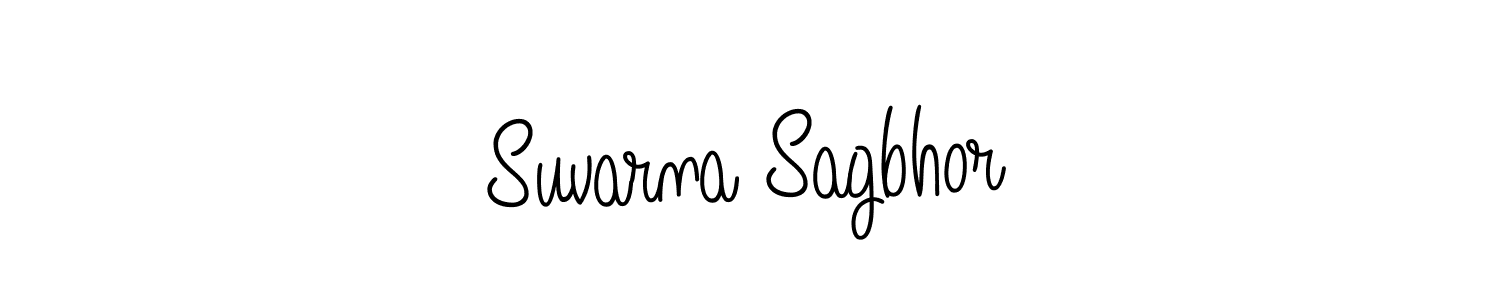 if you are searching for the best signature style for your name Suvarna Sagbhor. so please give up your signature search. here we have designed multiple signature styles  using Angelique-Rose-font-FFP. Suvarna Sagbhor signature style 5 images and pictures png