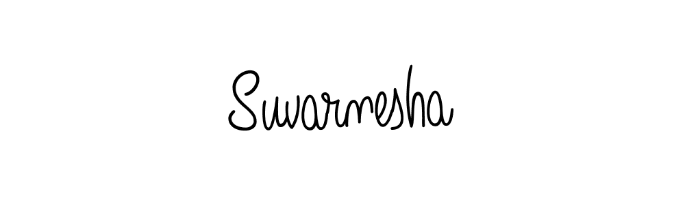 How to make Suvarnesha name signature. Use Angelique-Rose-font-FFP style for creating short signs online. This is the latest handwritten sign. Suvarnesha signature style 5 images and pictures png