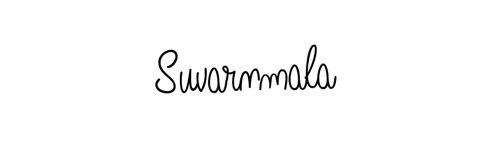 Create a beautiful signature design for name Suvarnmala. With this signature (Angelique-Rose-font-FFP) fonts, you can make a handwritten signature for free. Suvarnmala signature style 5 images and pictures png