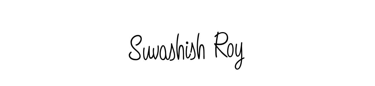 How to make Suvashish Roy name signature. Use Angelique-Rose-font-FFP style for creating short signs online. This is the latest handwritten sign. Suvashish Roy signature style 5 images and pictures png