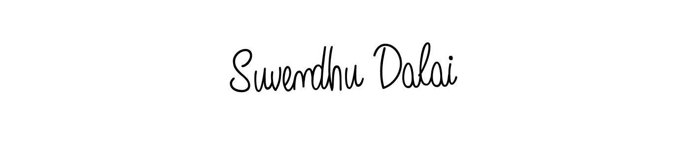 Use a signature maker to create a handwritten signature online. With this signature software, you can design (Angelique-Rose-font-FFP) your own signature for name Suvendhu Dalai. Suvendhu Dalai signature style 5 images and pictures png