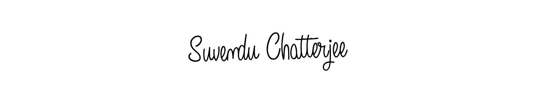 Make a beautiful signature design for name Suvendu Chatterjee. With this signature (Angelique-Rose-font-FFP) style, you can create a handwritten signature for free. Suvendu Chatterjee signature style 5 images and pictures png