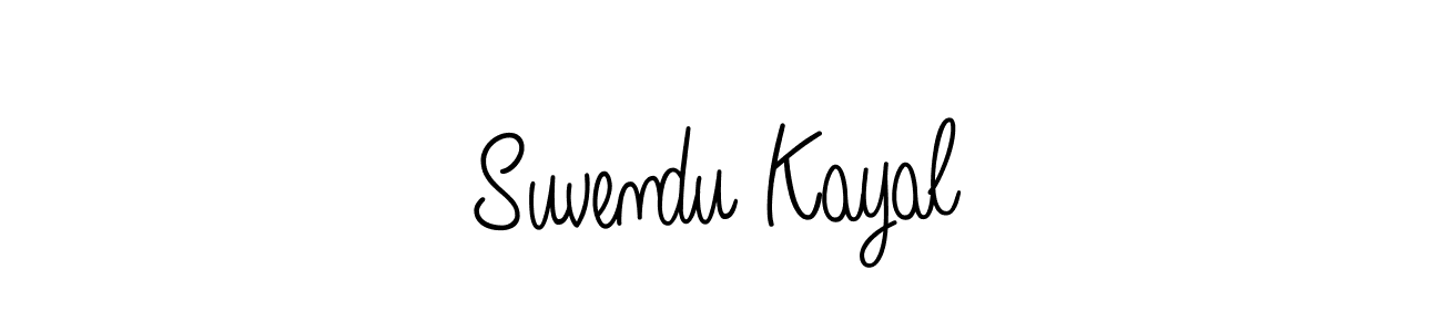 The best way (Angelique-Rose-font-FFP) to make a short signature is to pick only two or three words in your name. The name Suvendu Kayal include a total of six letters. For converting this name. Suvendu Kayal signature style 5 images and pictures png