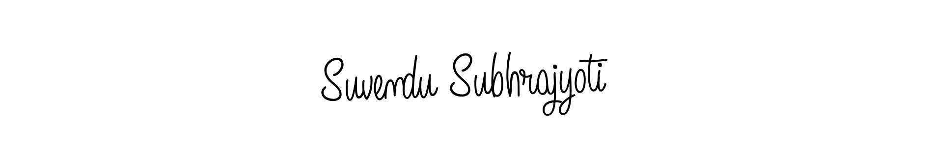 Also we have Suvendu Subhrajyoti name is the best signature style. Create professional handwritten signature collection using Angelique-Rose-font-FFP autograph style. Suvendu Subhrajyoti signature style 5 images and pictures png