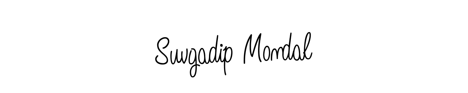 Make a short Suvgadip Mondal signature style. Manage your documents anywhere anytime using Angelique-Rose-font-FFP. Create and add eSignatures, submit forms, share and send files easily. Suvgadip Mondal signature style 5 images and pictures png