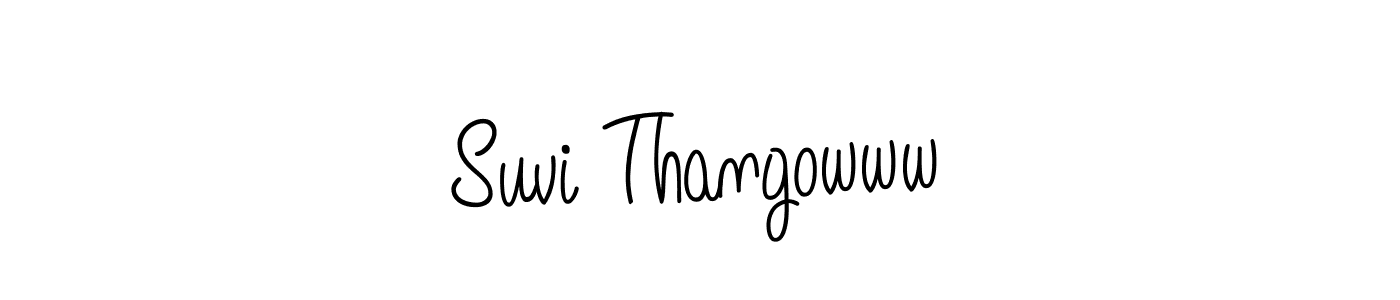 Also we have Suvi Thangowww name is the best signature style. Create professional handwritten signature collection using Angelique-Rose-font-FFP autograph style. Suvi Thangowww signature style 5 images and pictures png