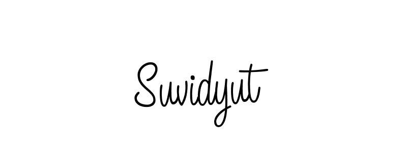 How to make Suvidyut name signature. Use Angelique-Rose-font-FFP style for creating short signs online. This is the latest handwritten sign. Suvidyut signature style 5 images and pictures png