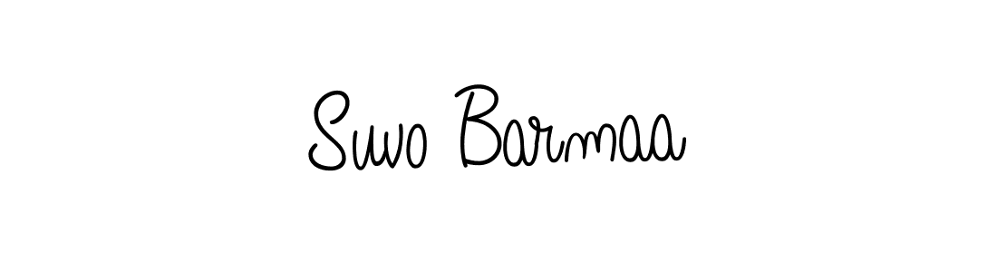 Suvo Barmaa stylish signature style. Best Handwritten Sign (Angelique-Rose-font-FFP) for my name. Handwritten Signature Collection Ideas for my name Suvo Barmaa. Suvo Barmaa signature style 5 images and pictures png