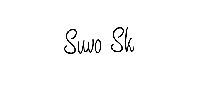 Also we have Suvo Sk name is the best signature style. Create professional handwritten signature collection using Angelique-Rose-font-FFP autograph style. Suvo Sk signature style 5 images and pictures png