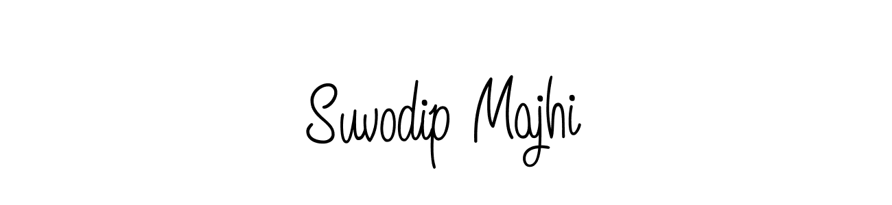 Use a signature maker to create a handwritten signature online. With this signature software, you can design (Angelique-Rose-font-FFP) your own signature for name Suvodip Majhi. Suvodip Majhi signature style 5 images and pictures png