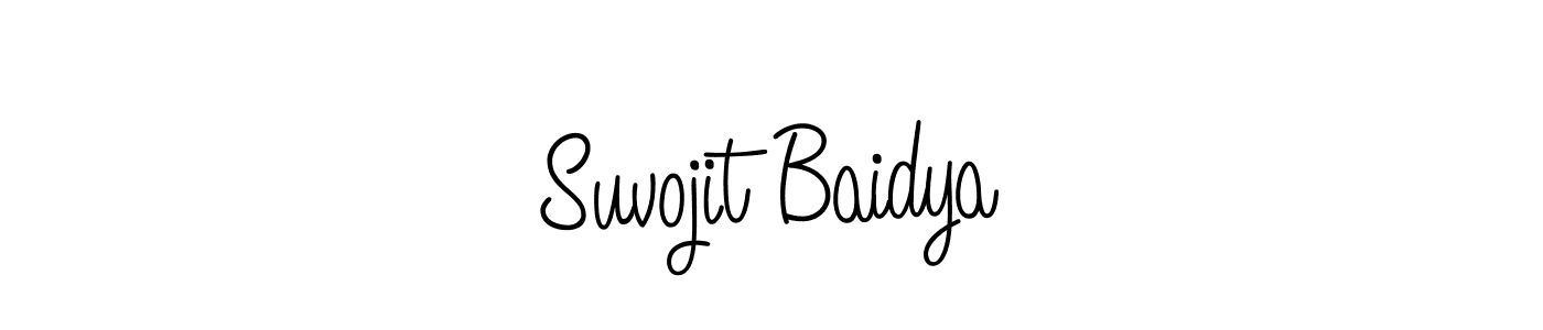 How to make Suvojit Baidya signature? Angelique-Rose-font-FFP is a professional autograph style. Create handwritten signature for Suvojit Baidya name. Suvojit Baidya signature style 5 images and pictures png