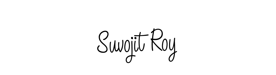 Use a signature maker to create a handwritten signature online. With this signature software, you can design (Angelique-Rose-font-FFP) your own signature for name Suvojit Roy. Suvojit Roy signature style 5 images and pictures png