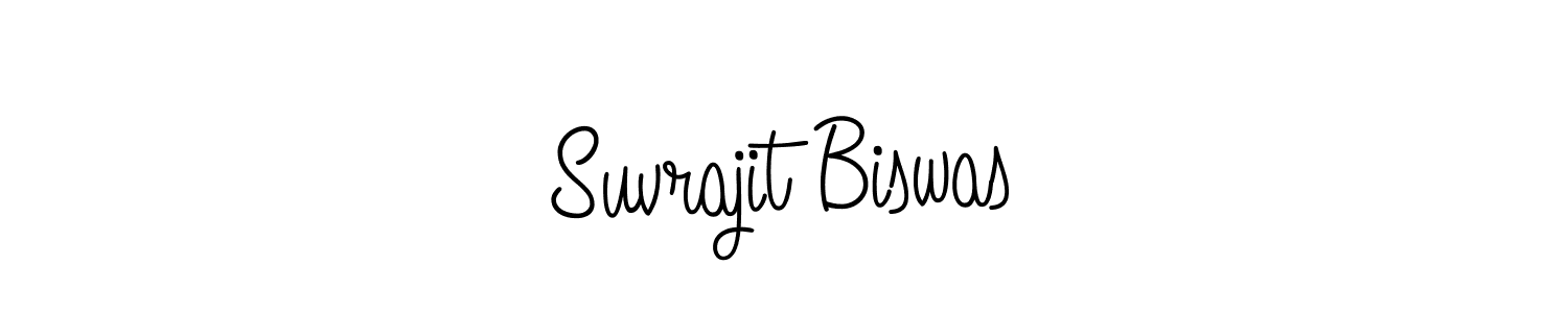 The best way (Angelique-Rose-font-FFP) to make a short signature is to pick only two or three words in your name. The name Suvrajit Biswas include a total of six letters. For converting this name. Suvrajit Biswas signature style 5 images and pictures png