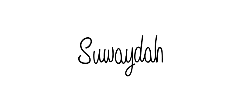 The best way (Angelique-Rose-font-FFP) to make a short signature is to pick only two or three words in your name. The name Suwaydah include a total of six letters. For converting this name. Suwaydah signature style 5 images and pictures png