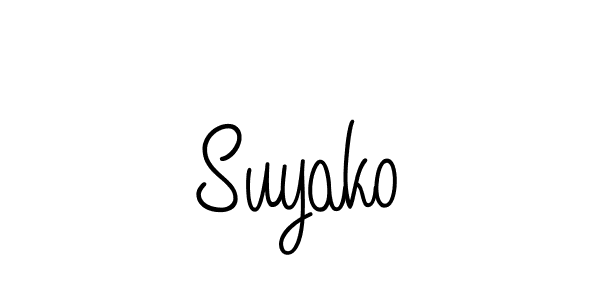 Suyako stylish signature style. Best Handwritten Sign (Angelique-Rose-font-FFP) for my name. Handwritten Signature Collection Ideas for my name Suyako. Suyako signature style 5 images and pictures png