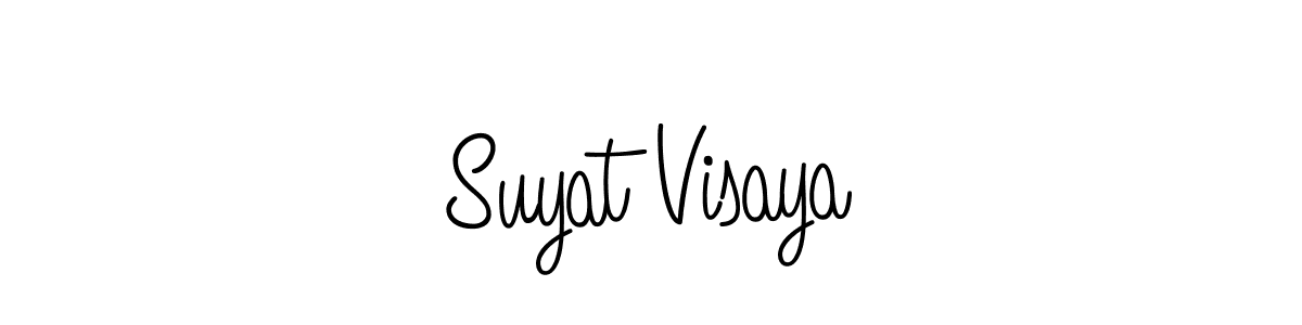 if you are searching for the best signature style for your name Suyat Visaya. so please give up your signature search. here we have designed multiple signature styles  using Angelique-Rose-font-FFP. Suyat Visaya signature style 5 images and pictures png
