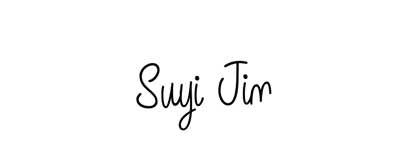 Create a beautiful signature design for name Suyi Jin. With this signature (Angelique-Rose-font-FFP) fonts, you can make a handwritten signature for free. Suyi Jin signature style 5 images and pictures png