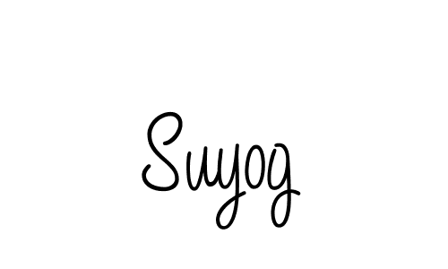 How to Draw Suyog signature style? Angelique-Rose-font-FFP is a latest design signature styles for name Suyog. Suyog signature style 5 images and pictures png