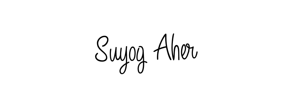 Make a short Suyog Aher signature style. Manage your documents anywhere anytime using Angelique-Rose-font-FFP. Create and add eSignatures, submit forms, share and send files easily. Suyog Aher signature style 5 images and pictures png