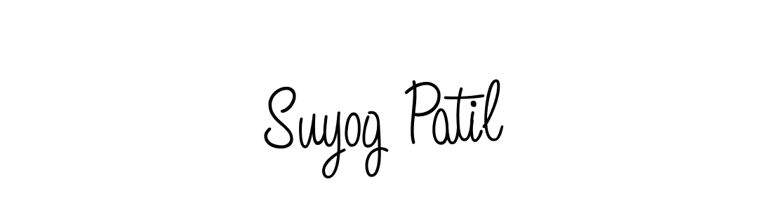 How to make Suyog Patil signature? Angelique-Rose-font-FFP is a professional autograph style. Create handwritten signature for Suyog Patil name. Suyog Patil signature style 5 images and pictures png