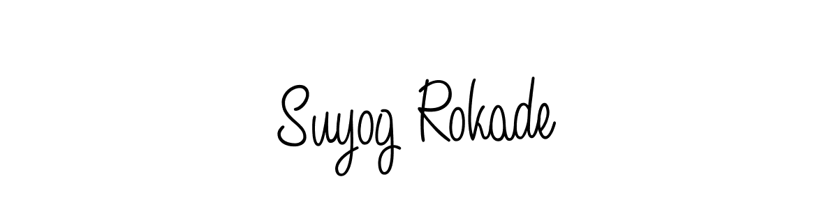 Best and Professional Signature Style for Suyog Rokade. Angelique-Rose-font-FFP Best Signature Style Collection. Suyog Rokade signature style 5 images and pictures png