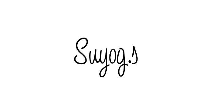 How to Draw Suyog.s signature style? Angelique-Rose-font-FFP is a latest design signature styles for name Suyog.s. Suyog.s signature style 5 images and pictures png