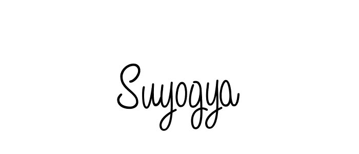 How to Draw Suyogya signature style? Angelique-Rose-font-FFP is a latest design signature styles for name Suyogya. Suyogya signature style 5 images and pictures png