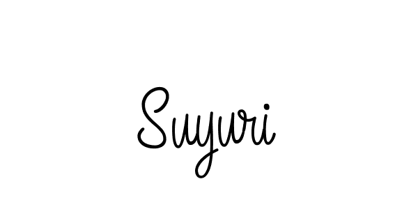 You should practise on your own different ways (Angelique-Rose-font-FFP) to write your name (Suyuri) in signature. don't let someone else do it for you. Suyuri signature style 5 images and pictures png