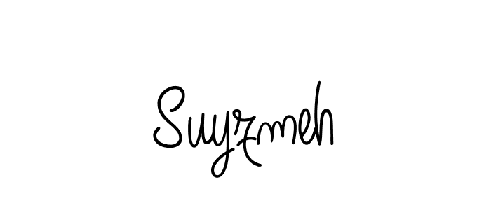 You should practise on your own different ways (Angelique-Rose-font-FFP) to write your name (Suyzmeh) in signature. don't let someone else do it for you. Suyzmeh signature style 5 images and pictures png