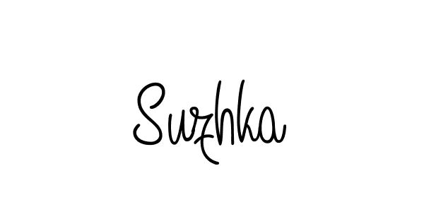 How to make Suzhka signature? Angelique-Rose-font-FFP is a professional autograph style. Create handwritten signature for Suzhka name. Suzhka signature style 5 images and pictures png