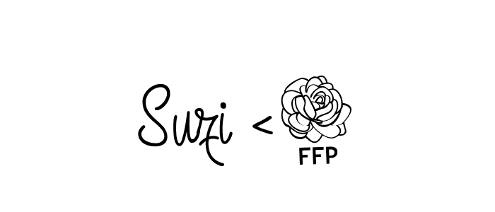 Create a beautiful signature design for name Suzi <3. With this signature (Angelique-Rose-font-FFP) fonts, you can make a handwritten signature for free. Suzi <3 signature style 5 images and pictures png