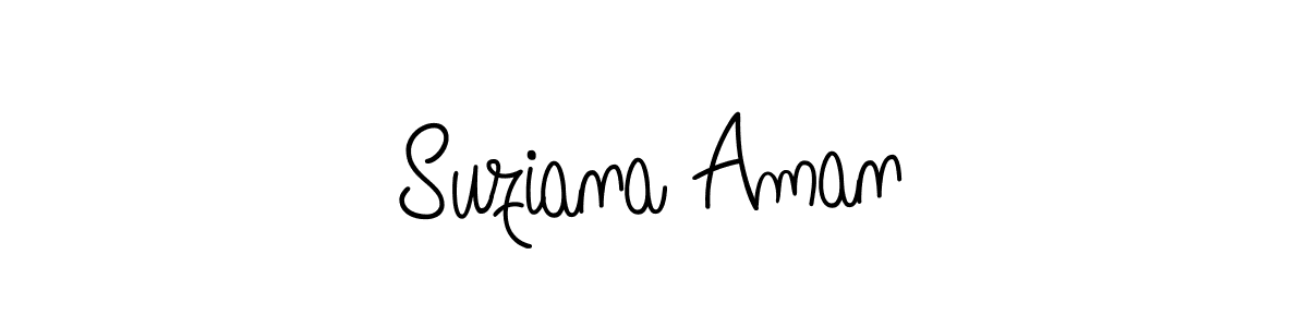 Make a beautiful signature design for name Suziana Aman. Use this online signature maker to create a handwritten signature for free. Suziana Aman signature style 5 images and pictures png