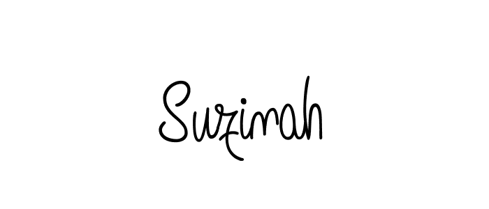 Design your own signature with our free online signature maker. With this signature software, you can create a handwritten (Angelique-Rose-font-FFP) signature for name Suzinah. Suzinah signature style 5 images and pictures png