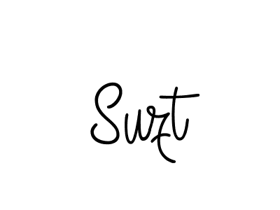 Make a beautiful signature design for name Suzt. With this signature (Angelique-Rose-font-FFP) style, you can create a handwritten signature for free. Suzt signature style 5 images and pictures png