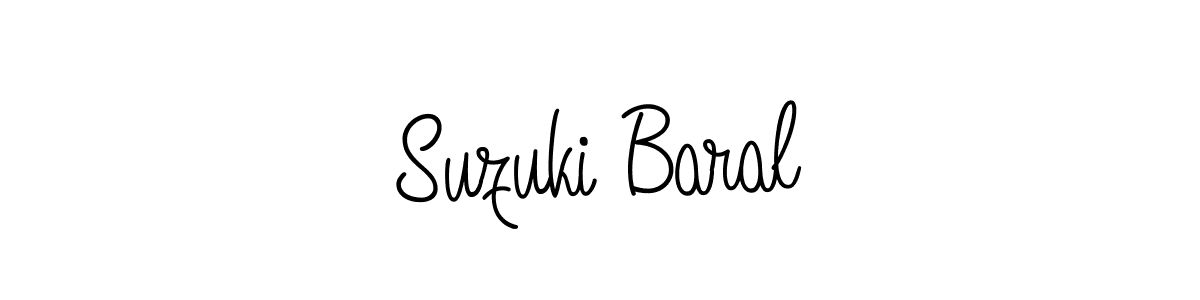 How to make Suzuki Baral signature? Angelique-Rose-font-FFP is a professional autograph style. Create handwritten signature for Suzuki Baral name. Suzuki Baral signature style 5 images and pictures png
