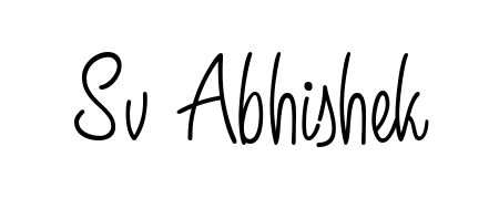 Transform the name Sv Abhishek into a signature masterpiece using Angelique-Rose-font-FFP font. Ideal for photographers, artists, and creators looking for watermarks. Sv Abhishek signature style 5 images and pictures png